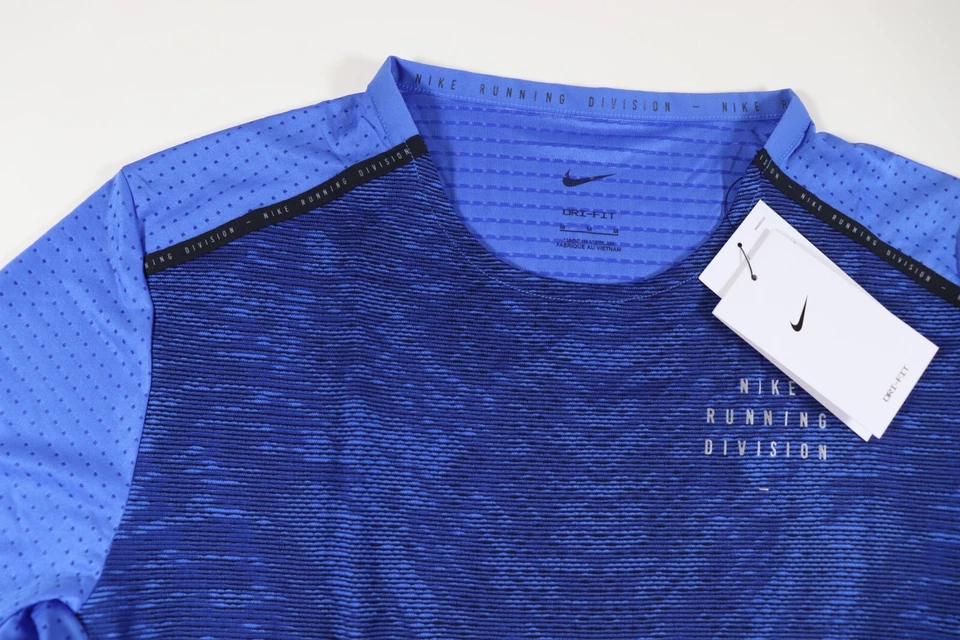 NIKE DRI FIT RISE 365 RUN DIVISION RUNNING SHORT SLEEVE TOP DM4769-432 MEN XL - Image 4 of 4