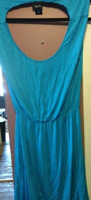 Rue 21 Women's Junior Medium Sleeveless Rayon Royal Blue Dress