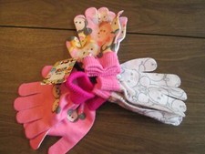 Disney Tsum Tsum Girls Stretch Gloves 3 Pair Multi-color One Size fits 7-16 NWT