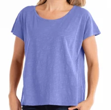 FRESH PRODUCE O/S Peri BLUE Jersey KEEPSAKE Slouchy Tee Top One Size NWT New
