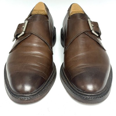Allen Edmonds NORWICH Brown Monk Strap Loafers Burnished  display picture 1