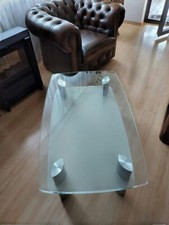 Glastischplatte oval