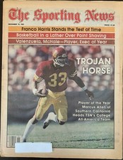 12/19/1981 The Sporting News - Franco Harris, Fernando Valenzuela, Al Secord
