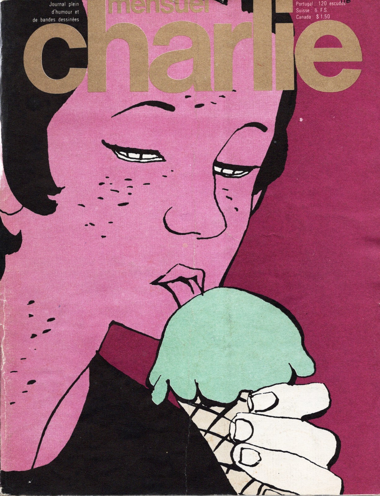 Charlie Mensuel - Nº 118 1978 Vintage French Adult Comics Magazine