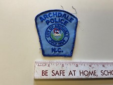 Police Sew On Patch Archdale North Carolina NC Police