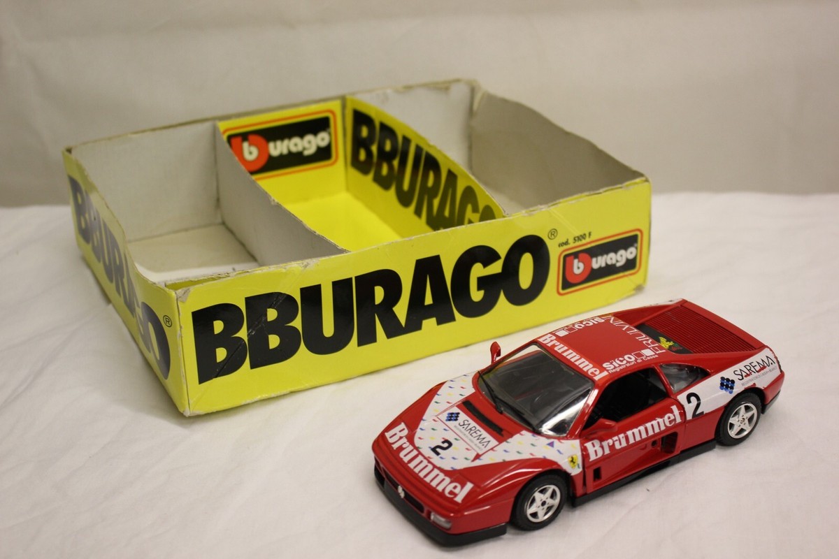 BBURAGO BURAGO FERRARI 348 TB 1989 1/24 SCALE DIECAST CAR RED TOY