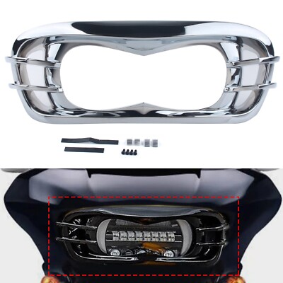 Chrome Headlight Bezel Für Harley 2015-2023 Road Glide FLTRU FLTRX FLTRK FLTRXS