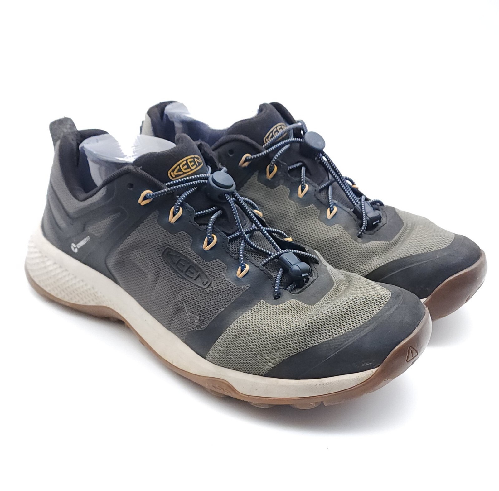 Scarpe da trekking sportive KEEN Explore Vent da uomo verdi stringate taglia US 10