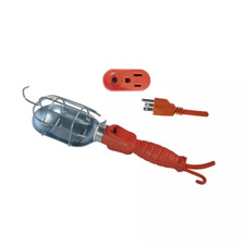 75-watt Incandescent Trouble Work Light With 25 Ft. Cord Single Grounded Outlet 75-watt Incandescent Trouble Work Light With 25 Ft. Cord Single Grounded Outlet