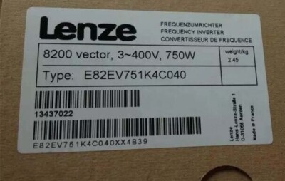 E82EV751K4C040 NEU LENZE E82EV751_4C040 8200 Vector 7.5kW