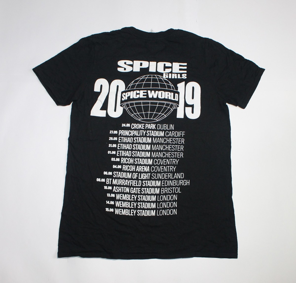T-Shirt Officiel The Spice Girls - Motif 'Photo Poses', Coton, Coupe Régulière Homme (Blanc)