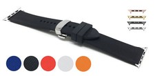 Soft Rubber Silicone Watch Band for Apple Watch Series 8 7 6 5 4 38mm 40mm 41mm