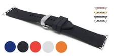 Soft Rubber Silicone Watch Band for Apple Watch Series 8 7 6 5 4 38mm 40mm 41mm