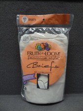 NEW Fruit of the Loom Size 7 3-Pack Feminine Style 100 Natual Cotton Brief 90s
