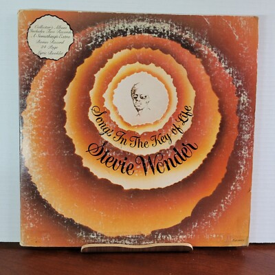 STEVIE WONDER Songs In The Key Of Life 1976 2xLP w/45 Song Book