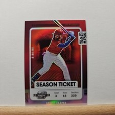 2021 Panini Contenders Baseball Bryce Harper OPTIC Silver Prizm card # 99