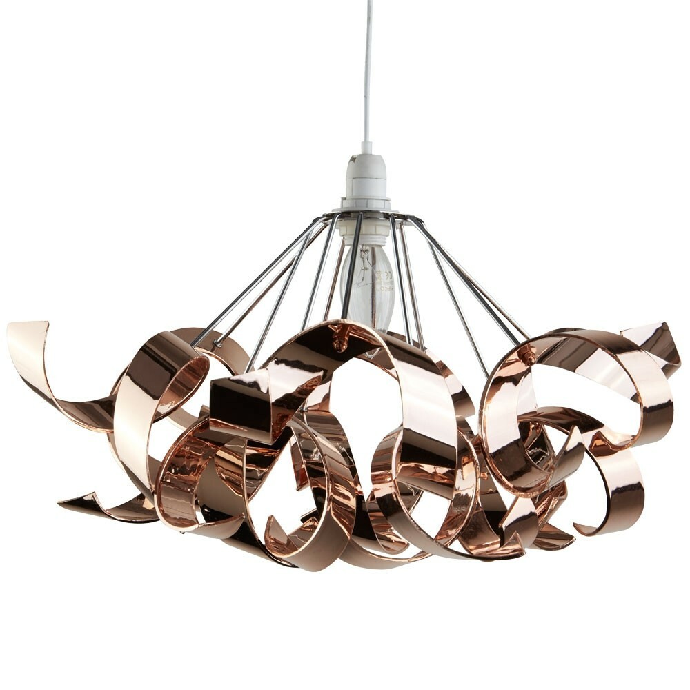The Lighting Collection 471120 Sputnik Rose Gold Ribbon Pendant Ceiling