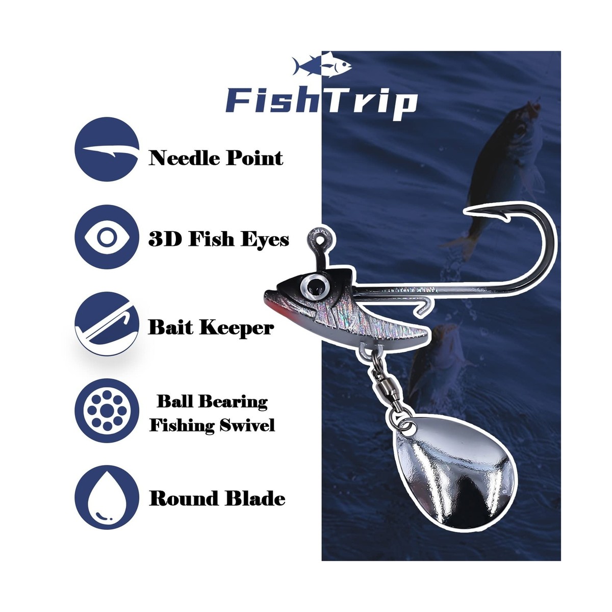 Tube Jigs Fishing Tube Jig Head Hooks,15pcs Saltwater Weighted