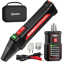 Circuit Breaker Finder Tool Kit, GFCI Outlet Tester with Dual-Sided LED Indicato