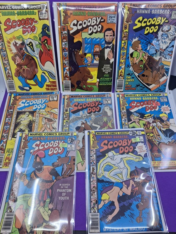 Scooby Doo #s 1 2 3 4 5 6 8 9 Marvel Comics 1977 Bronze Age Lot Of 8