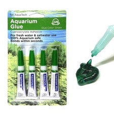 Aquarium Glue Green for Plants Moss Aquascaping Instant Safe 4pcs...