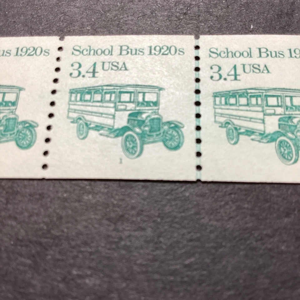 Scott #2123-PNC3 1985 School Bus VF MNH Pl#1 Or 2 - Image 3 of 3