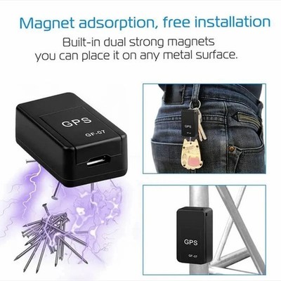 GF07 Mini GPS Tracker, Magnetic Vehicle Locator for Car, Pets, Kids & Elderly