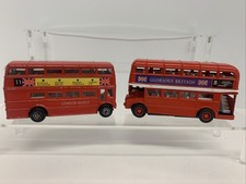 2- Red Diecast London Glorious Britain Double Decker Bus Toys 5"London Transport