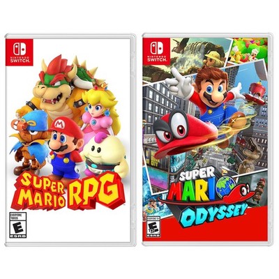 Super Mario RPG and Super Mario Odyssey Two Game Bundle - Nintendo