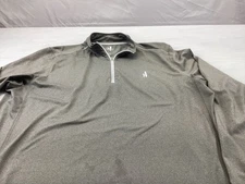 Johnnie O 1/4 Zip Pullover Mens Large Gray Stretch