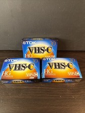 TDK VHS C HG Ultimate TC30 Camcorder Videotape Lot of 3 Sealed Blank Tape