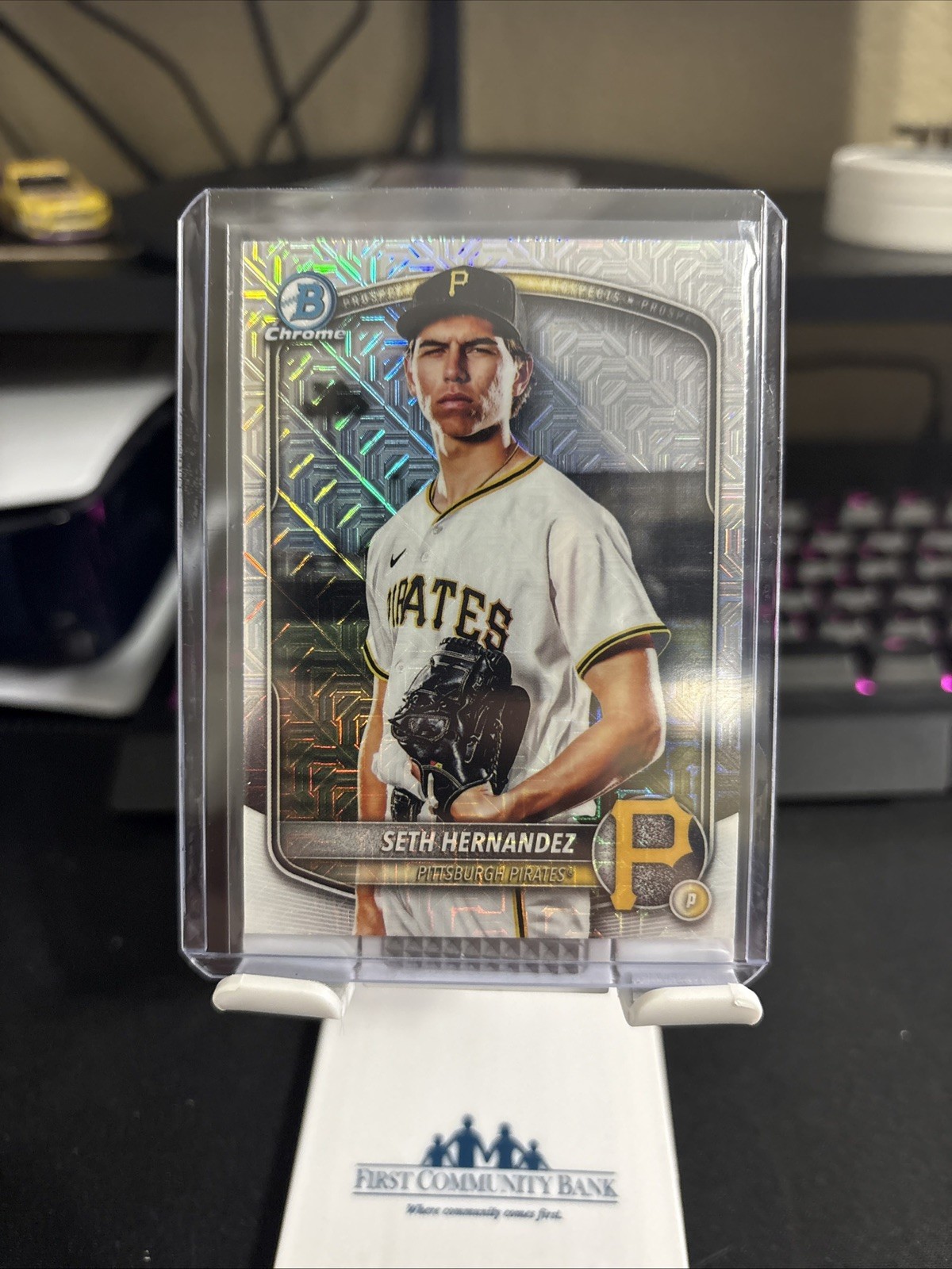 2025 Bowman Draft Seth Hernandez #BDC-25 Image Variation Mojo Refractor SSP