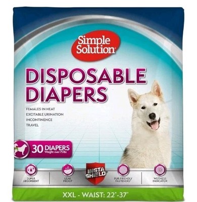 XXL Simple Solution Dog Diapers Female, Dog Diapers, Potty Training, Super...