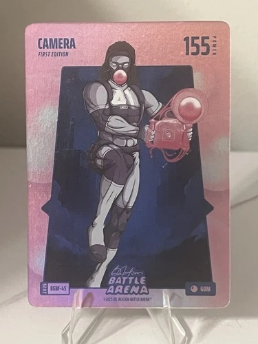 Bo Jackson Battle Arena CAMERA- Alvin Kamara SSP Bubblegum Battlefoil 155 Power