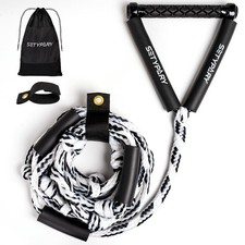 Wakesurf Rope and Handle, 25ft Floating Wake Surf Ropes, Surf Tow Rope for Wa...