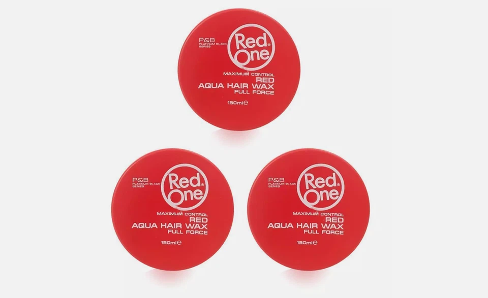 RedOne Aqua Hair Wax Full Force Red, (3er Pack) 150ml