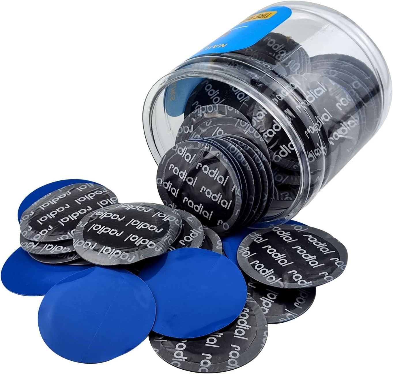 80-Piece Flylin 58mm Universal Tire & Tube Repair Patch Kit