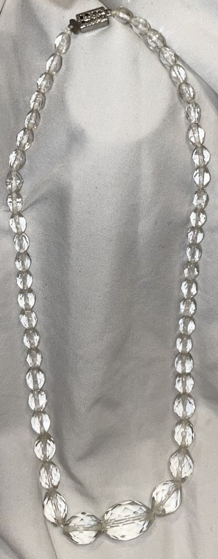 Pools Of Light Faceted Crystal Vintage Necklace!!!