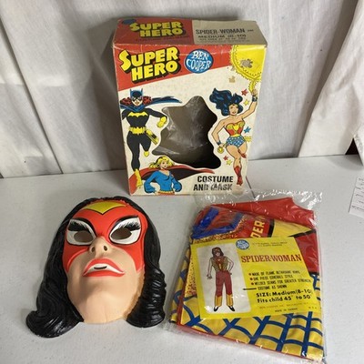 UNUSED 1978 Ben Cooper SPIDER-WOMAN Halloween Costume MARVEL COMICS SPIDERMAN