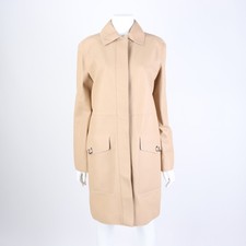HERMES Leather Coat 124742