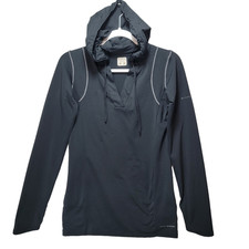 Columbia Omni Shade Hoodie Womens S Black UPF LS Active Outdoor Gorpcore Hood