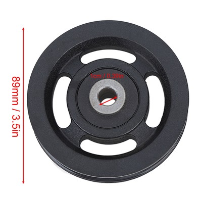 10 PCS Universal Bearing Pulley Wheel Nylon Black Wearable Abration Bearing CU