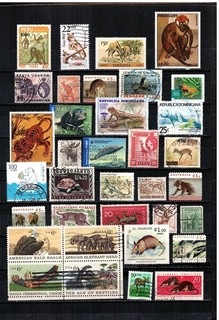 Briefmarken Sammlung 1 Wildtiere