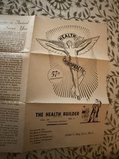 1952 Chiropractic “Health Builder” Newsletter 57th Anniversary NYC Alt Medicine