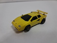 TYCO Magnum 440-X2 LAMBORGHINI COUNTACH - Yellow Slot Car - Tested - Runs