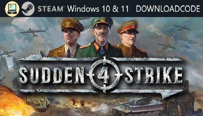 NEU PC Computer Spiel Sudden Strike 4 für Windows 10 11 STEAM Download Code Key