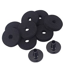  8 PCS Drum Pads Practice Cymbal Sleeve Felt Washers Strap Button