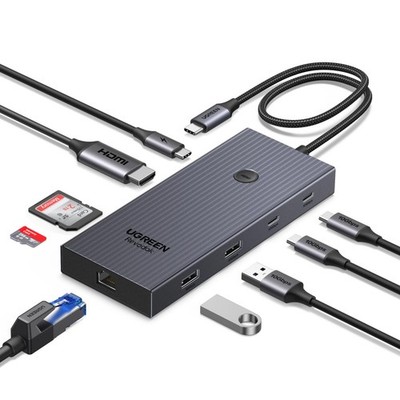Revodok Pro 1091 USB C Hub, 10Gbps USB C Adapter mit 4K HDMI, Gigabit Etherne...