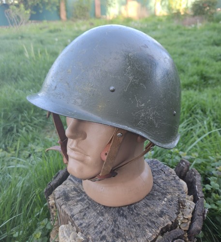 Original Steel Helmet SSH 40 WWII Combat Military Soviet Army RKKA Big Size 3 