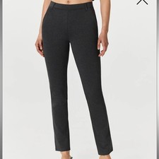 Quince Ultra-Stretch Ponte Straight Leg Pants Charcoal Women's Medium